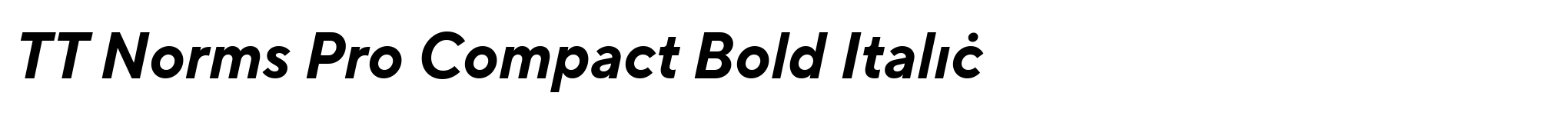 TT Norms Pro Compact Bold Italic image